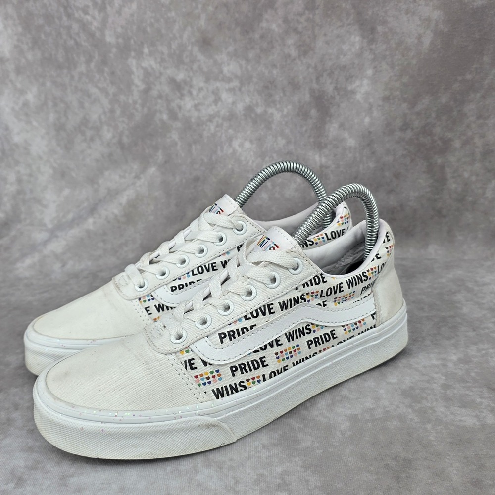 VANS WARD PRIDE Love Wins Low Sk8 Glitter Shoes Womens Size size 7.5
